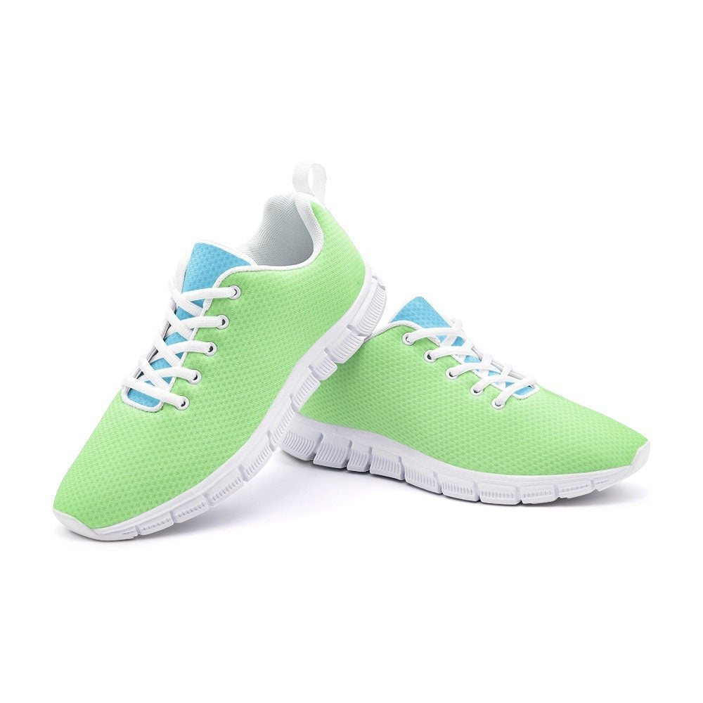 Bright Green Sneakers Unisex Sizes Lightweight Sneakers