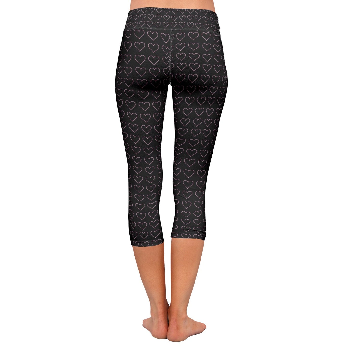 Women's Black Yoga Capri Leggings