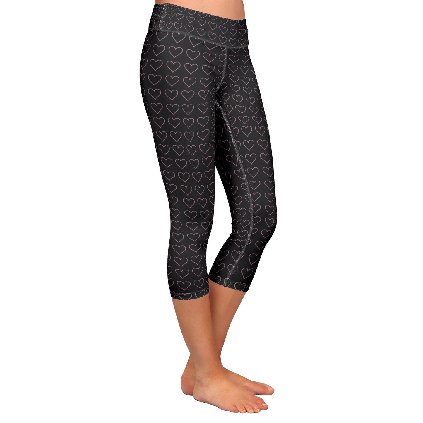 Women's Black Yoga Capri Leggings