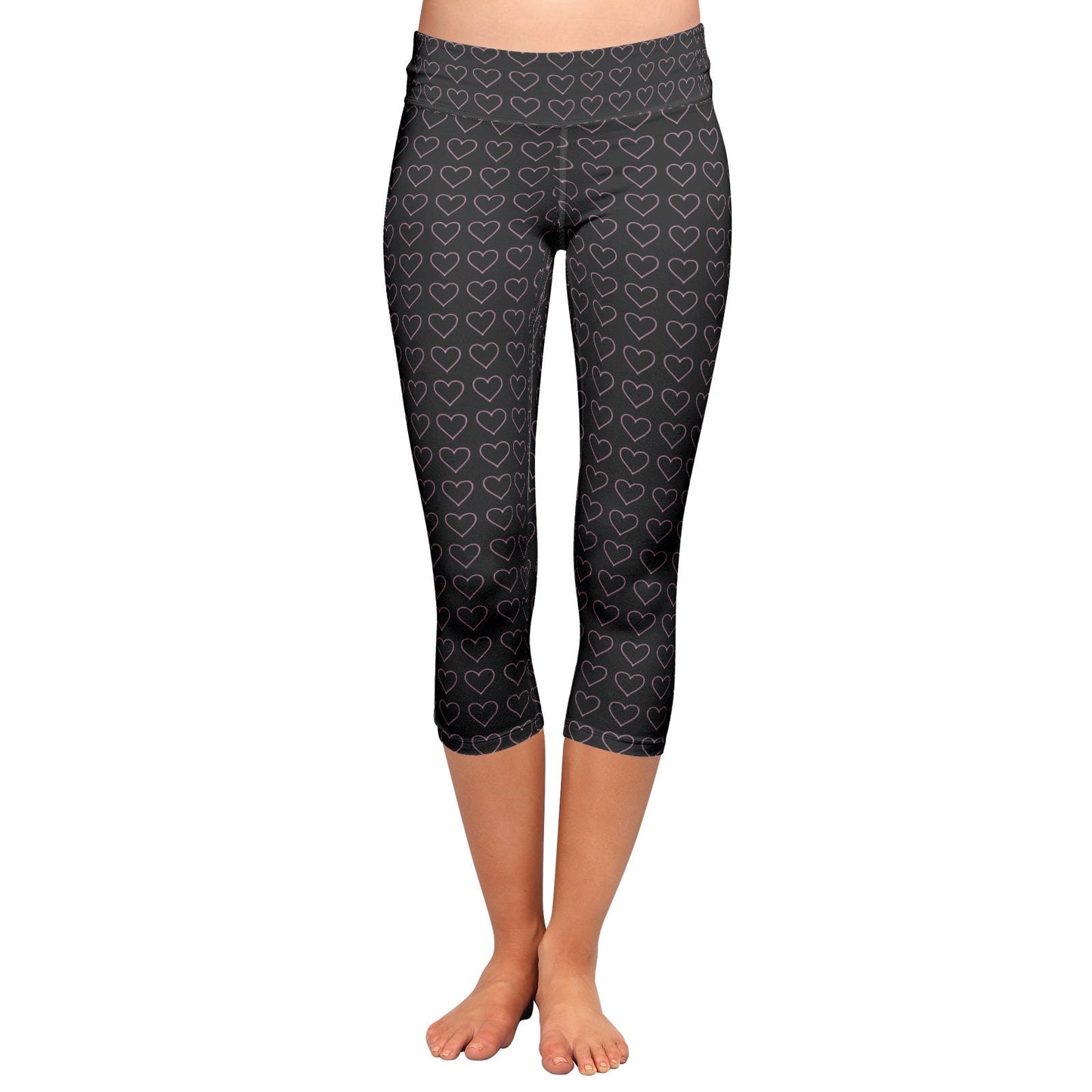 Women's Black Yoga Capri Leggings
