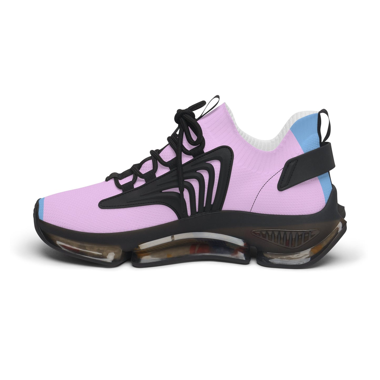 Women's Pink and Blue Exercise Sneakers