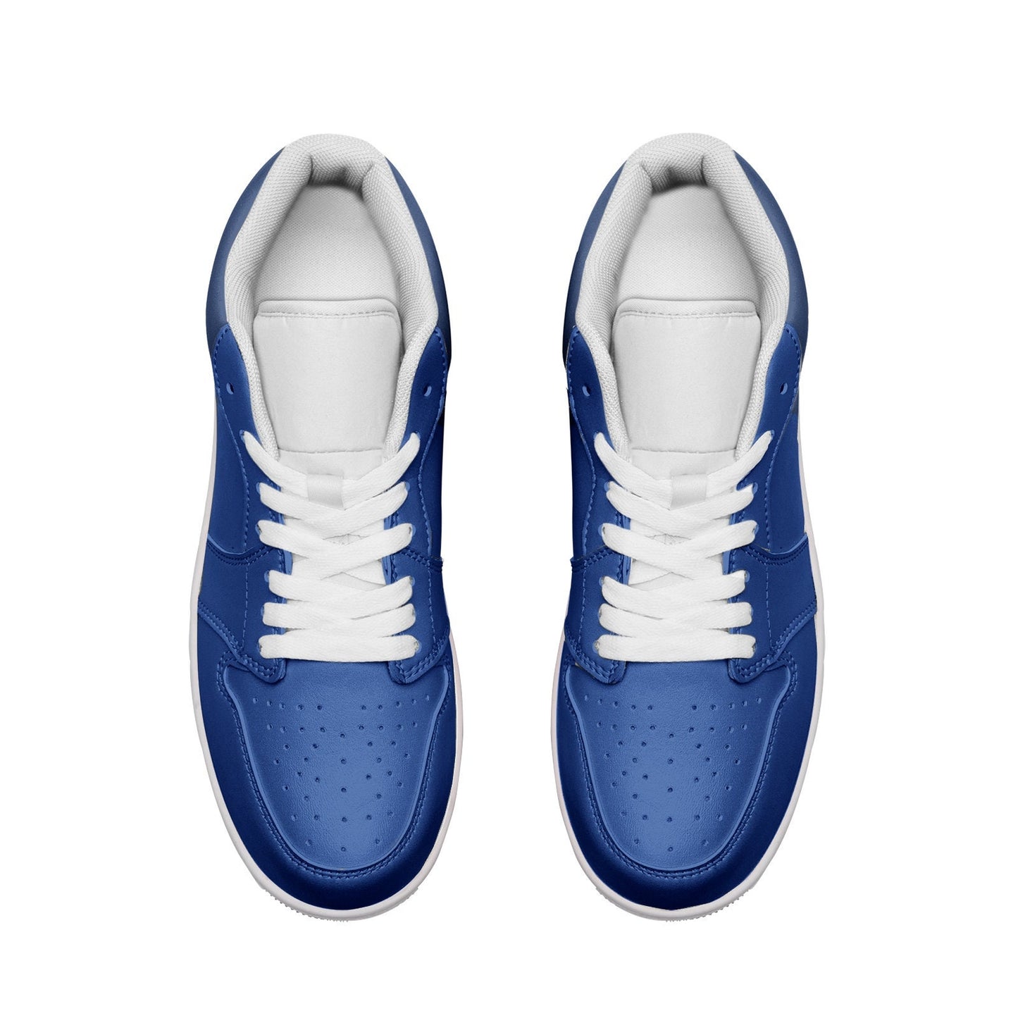 Blue Low Top Leather Sneakers Unisex Sizes