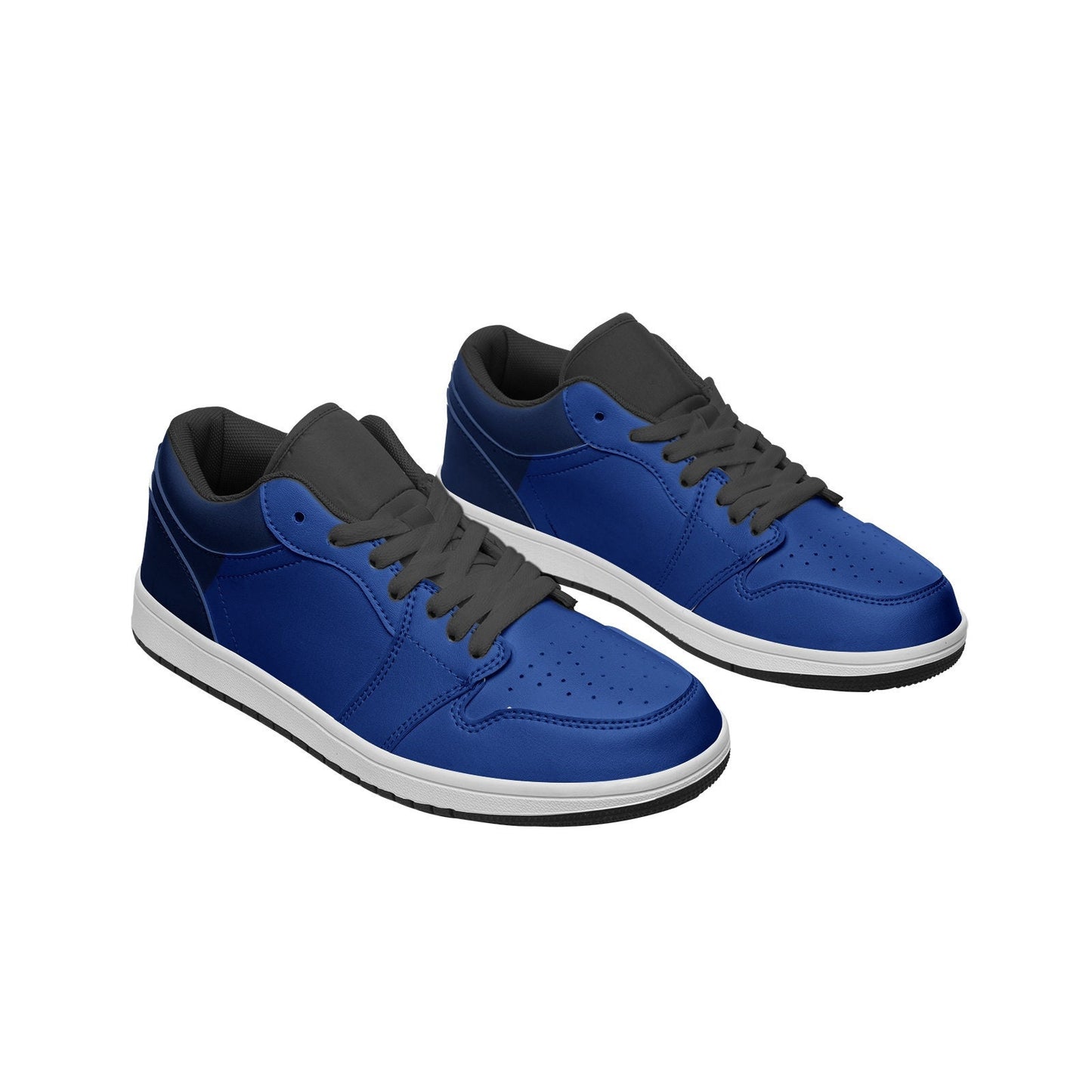 Blue Low Top Leather Sneakers Unisex Sizes