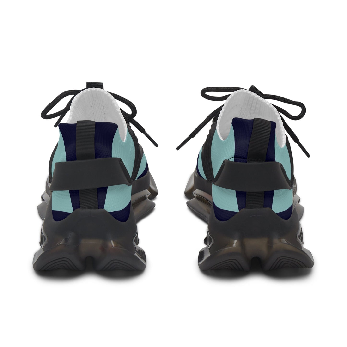 Women's Blue and Teal Sneakers Sea Blue Trim