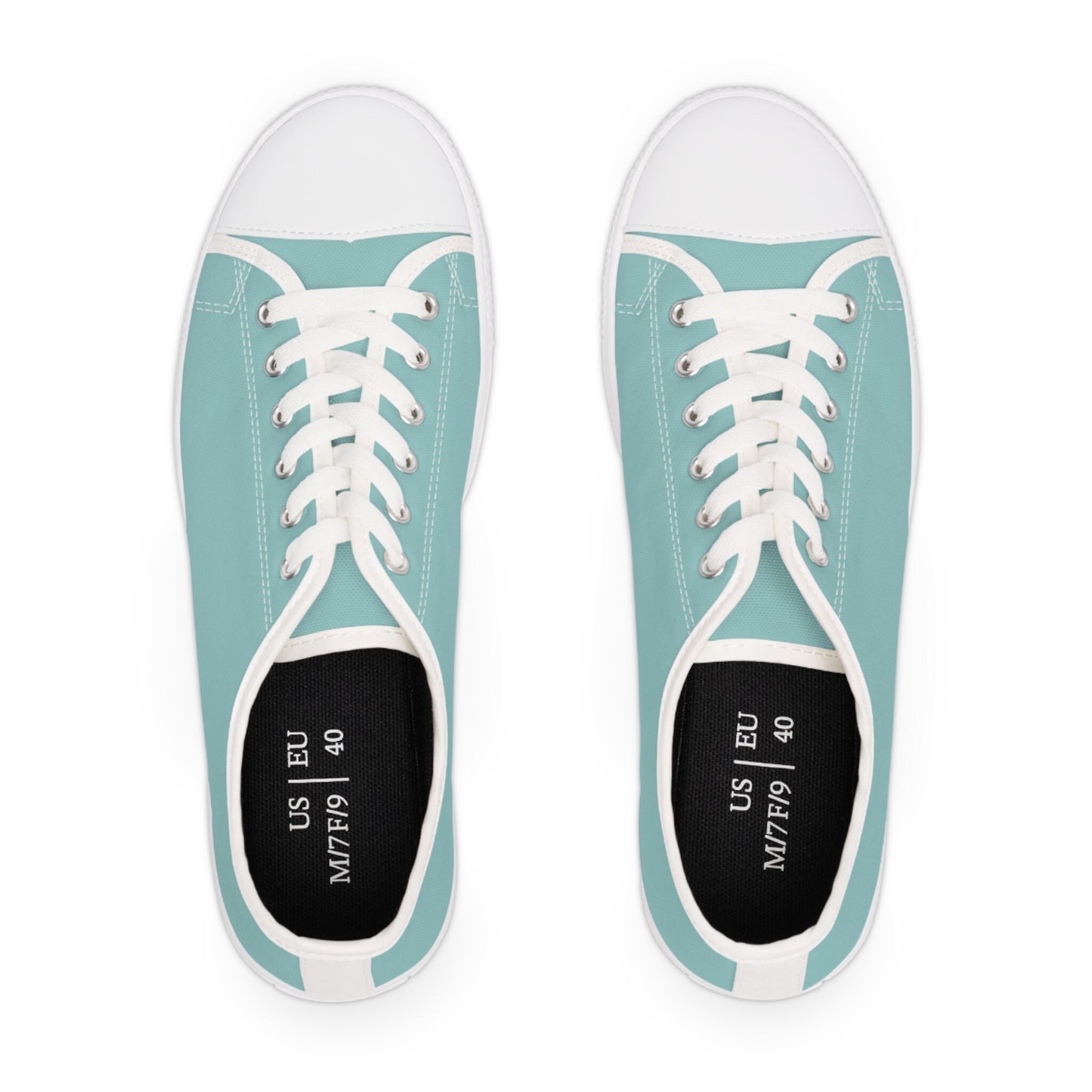 Low Top Aqua Color Sneakers Unisex Sizes