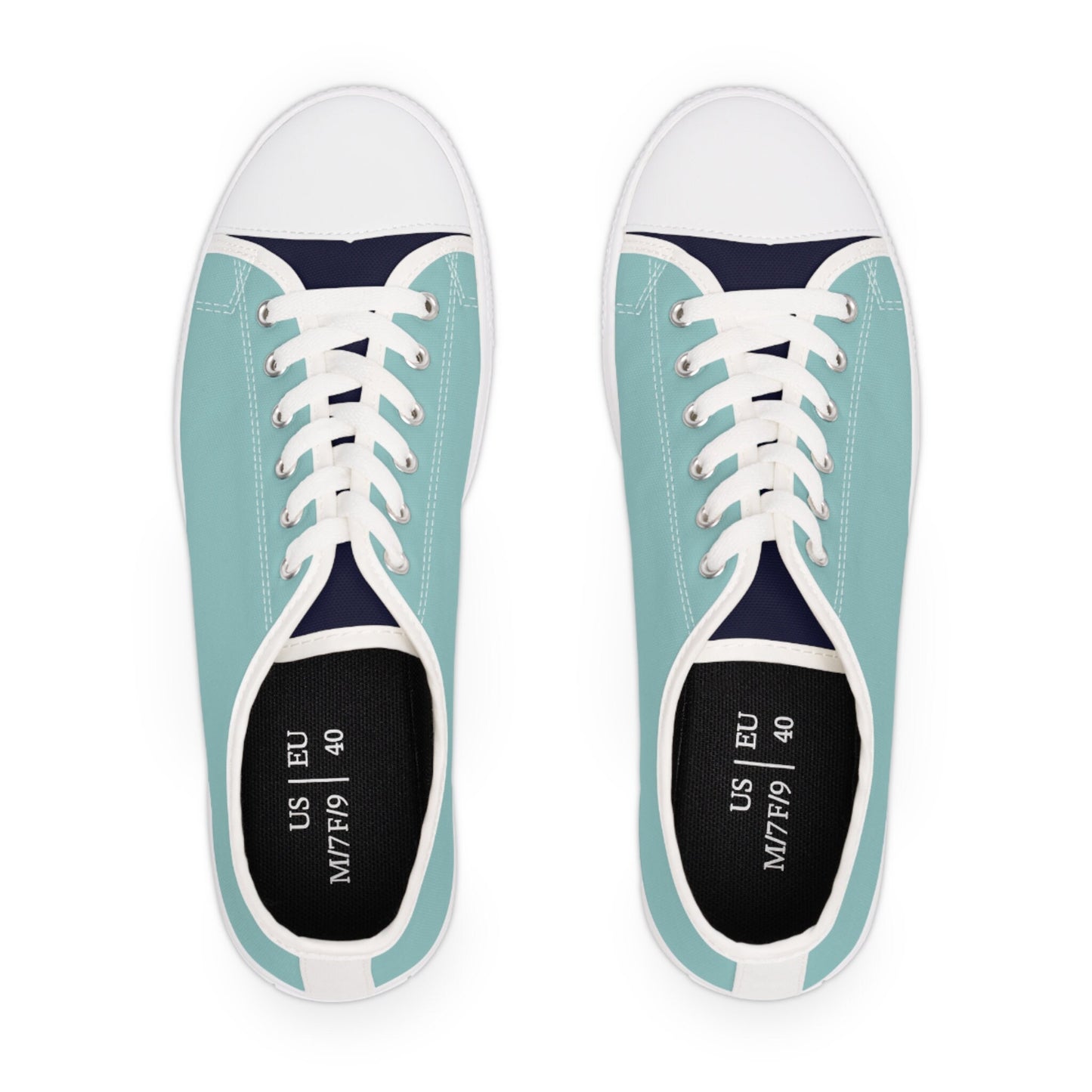 Low Top Aqua Color Sneakers Unisex Sizes
