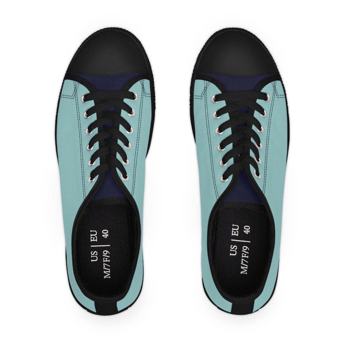 Low Top Aqua Color Sneakers Unisex Sizes