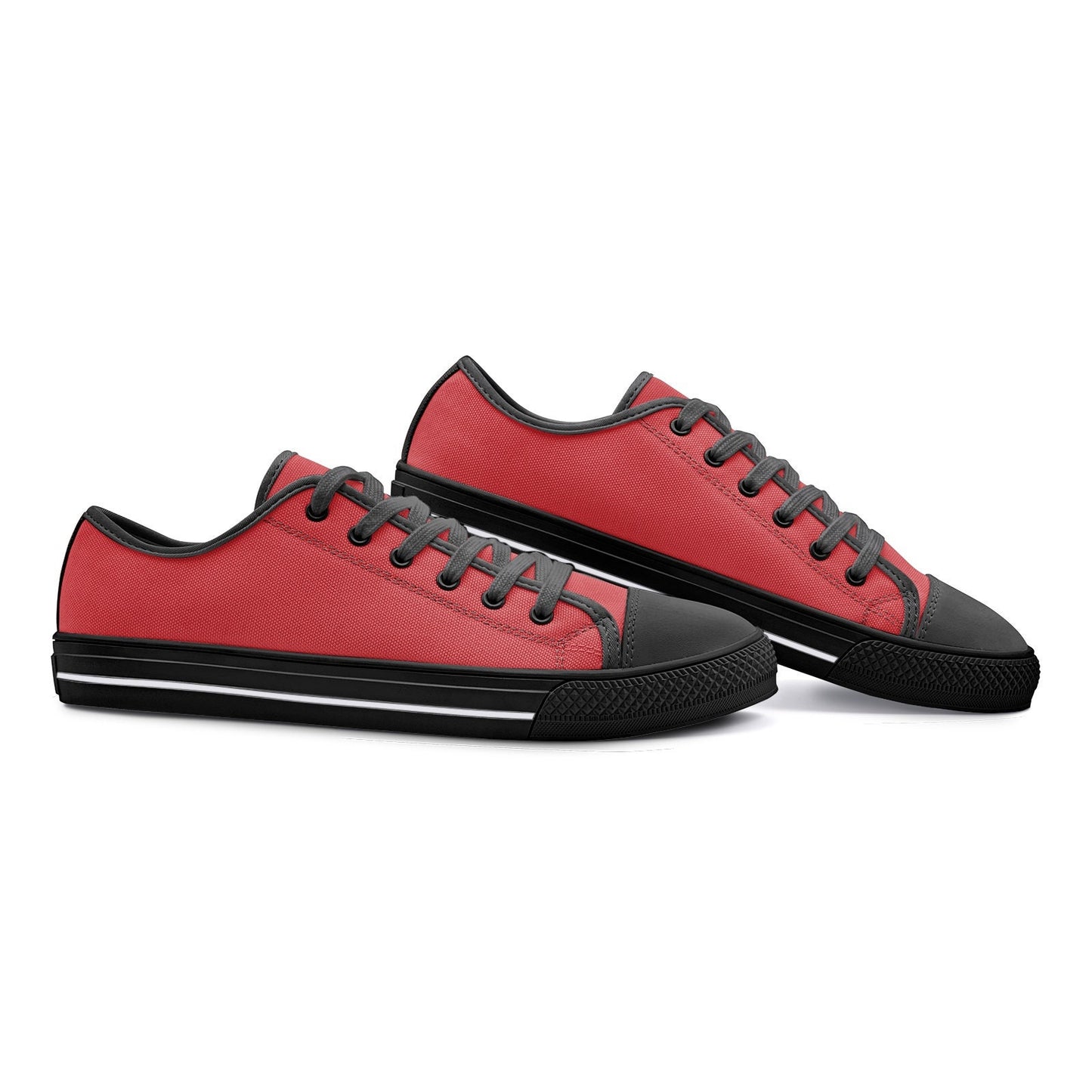 Unisex Low Top Red Sneakers Canvas Shoes
