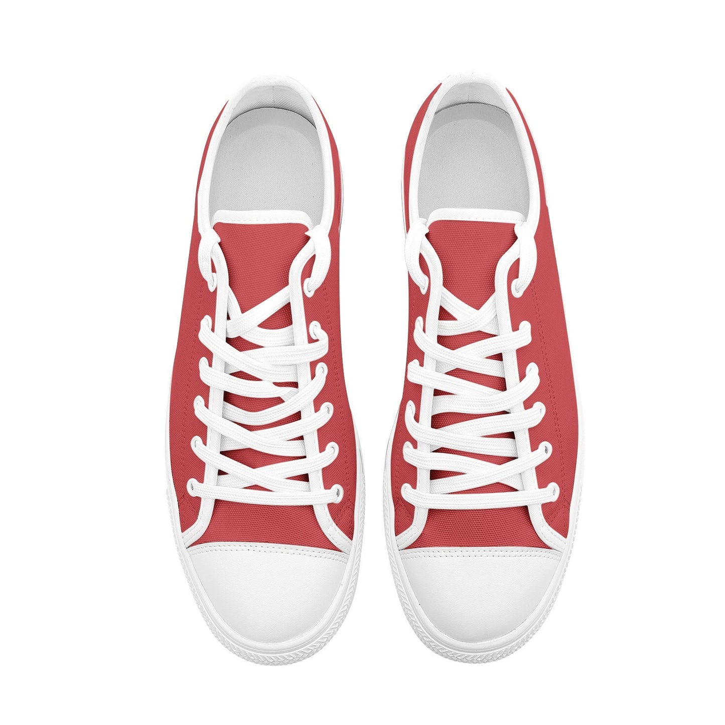 Unisex Low Top Red Sneakers Canvas Shoes