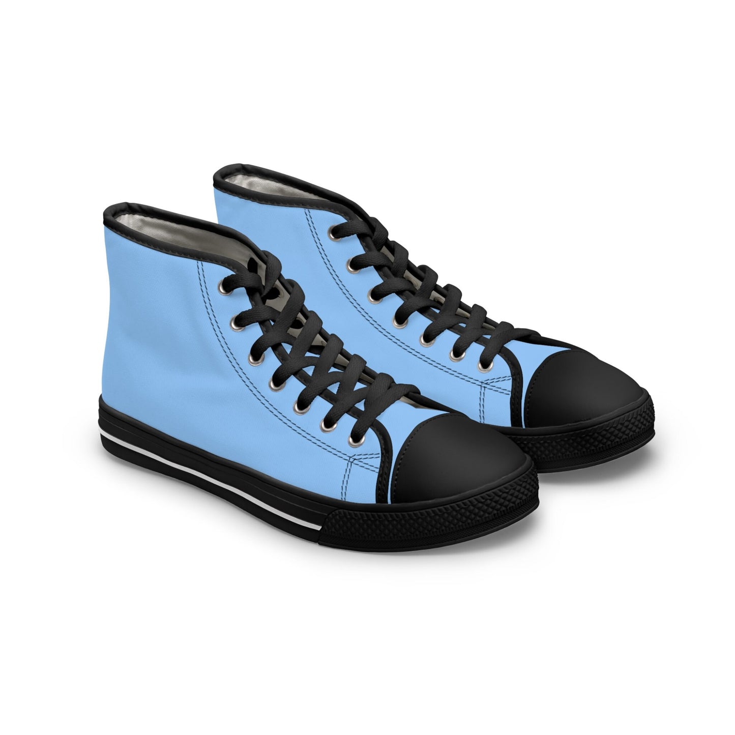 Women's Light Blue High Top Sneakers