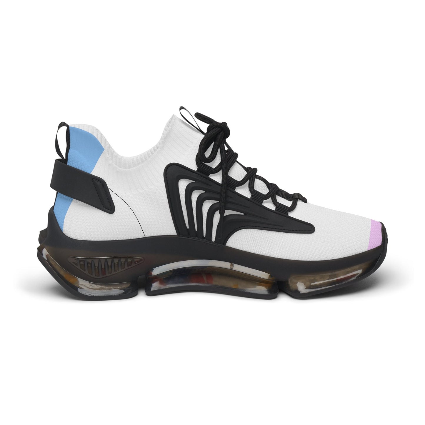 Women's Pink and White Sneakers