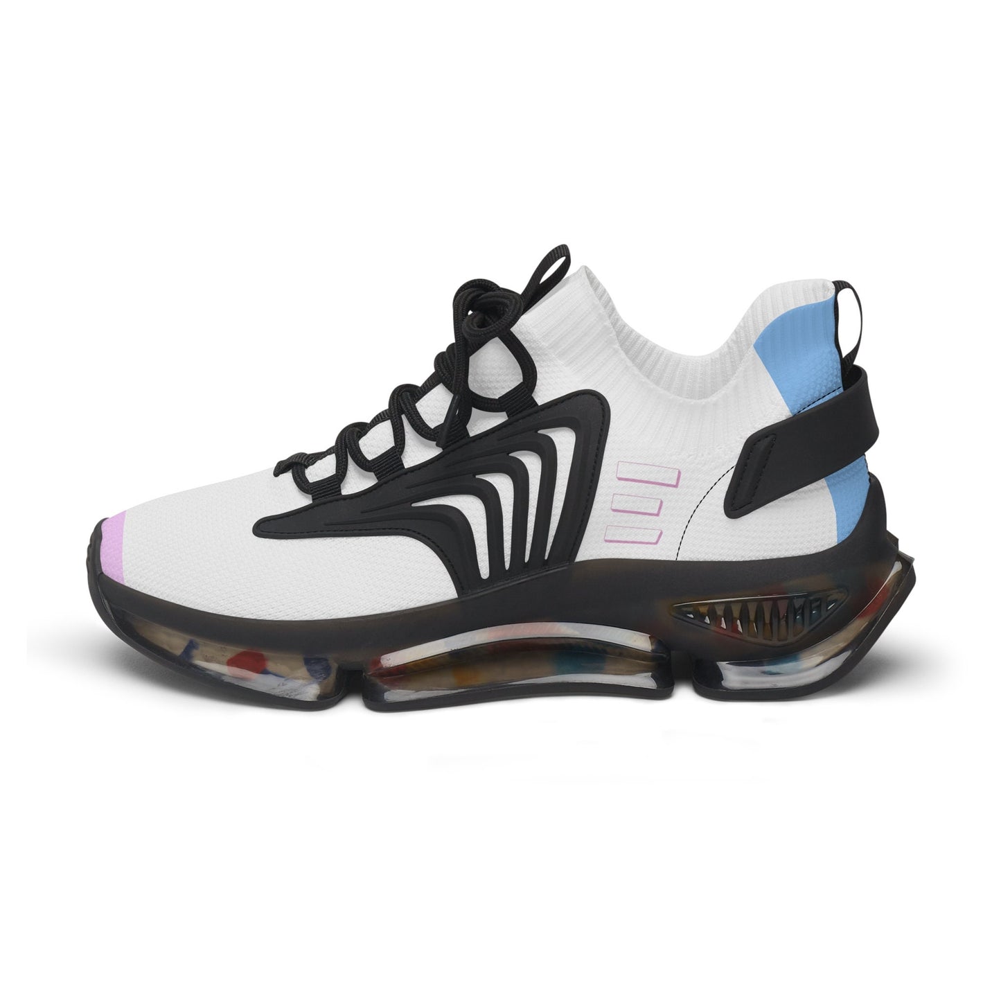 Women's Pink and White Sneakers