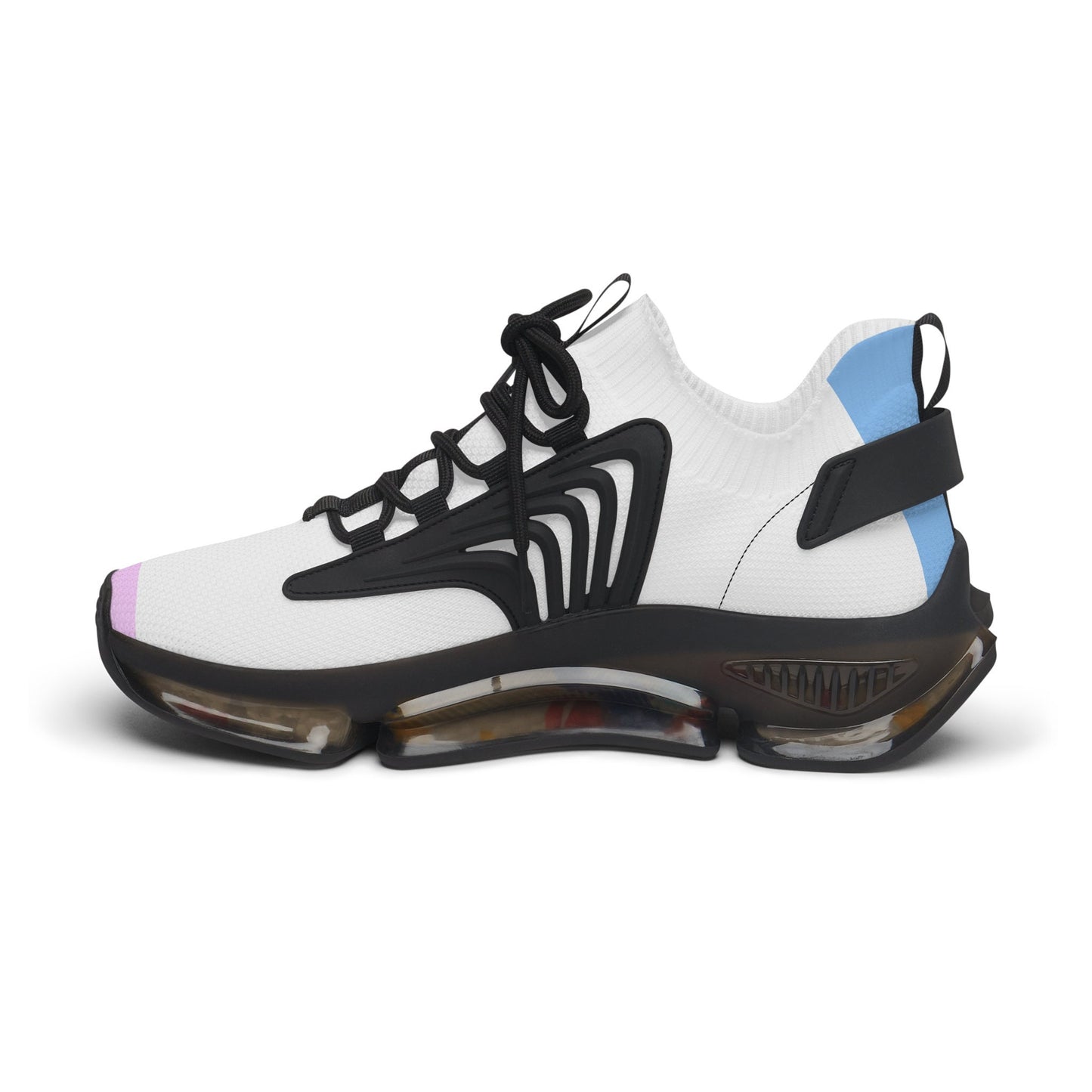 Women's Pink and White Sneakers