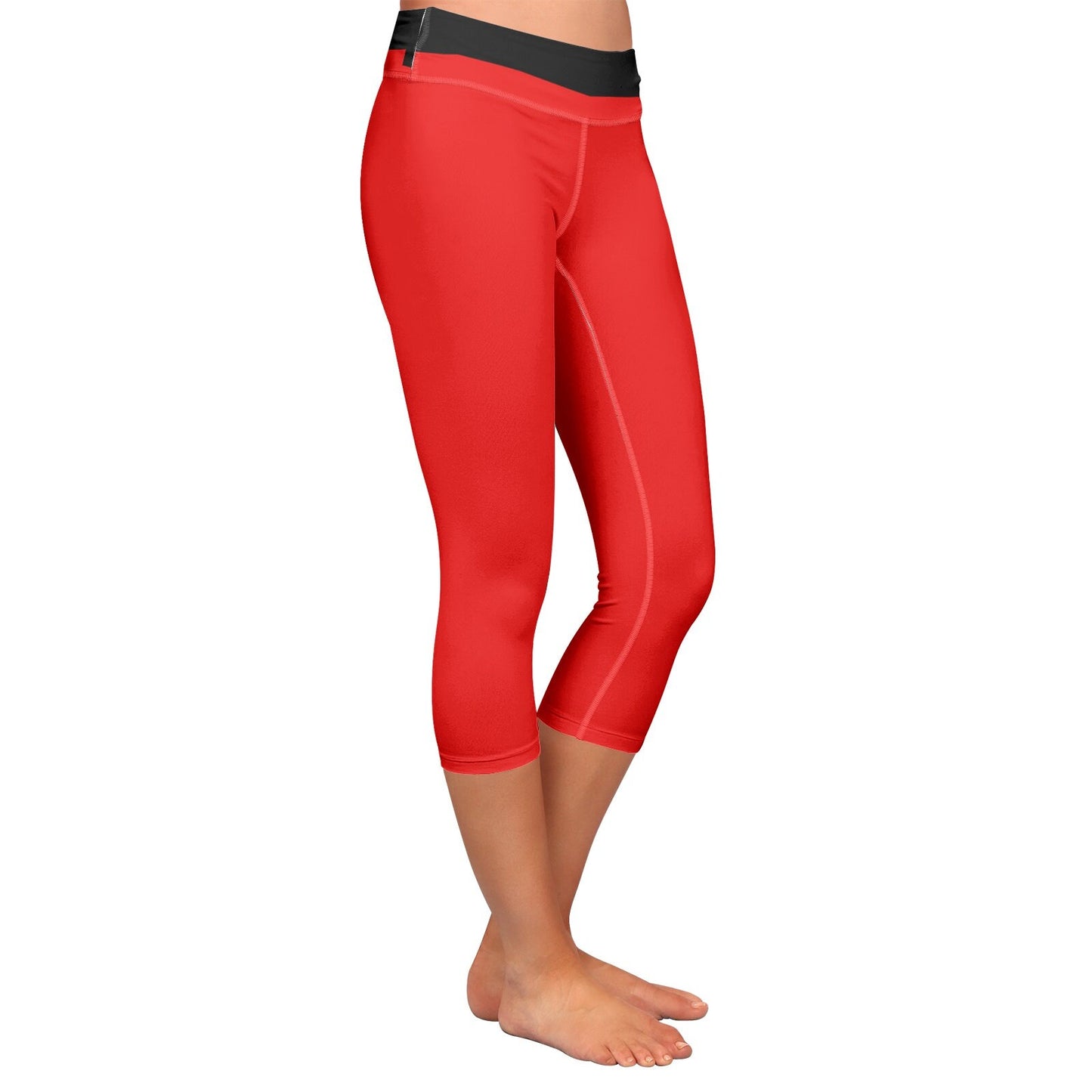 Red Capri Leggings