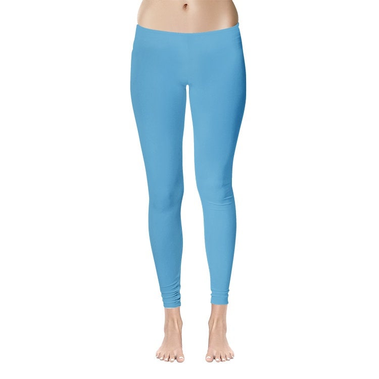 Blue Leggings Women's Temp Control Cotton Leggings