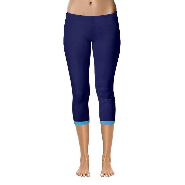 Blue Capri Leggings