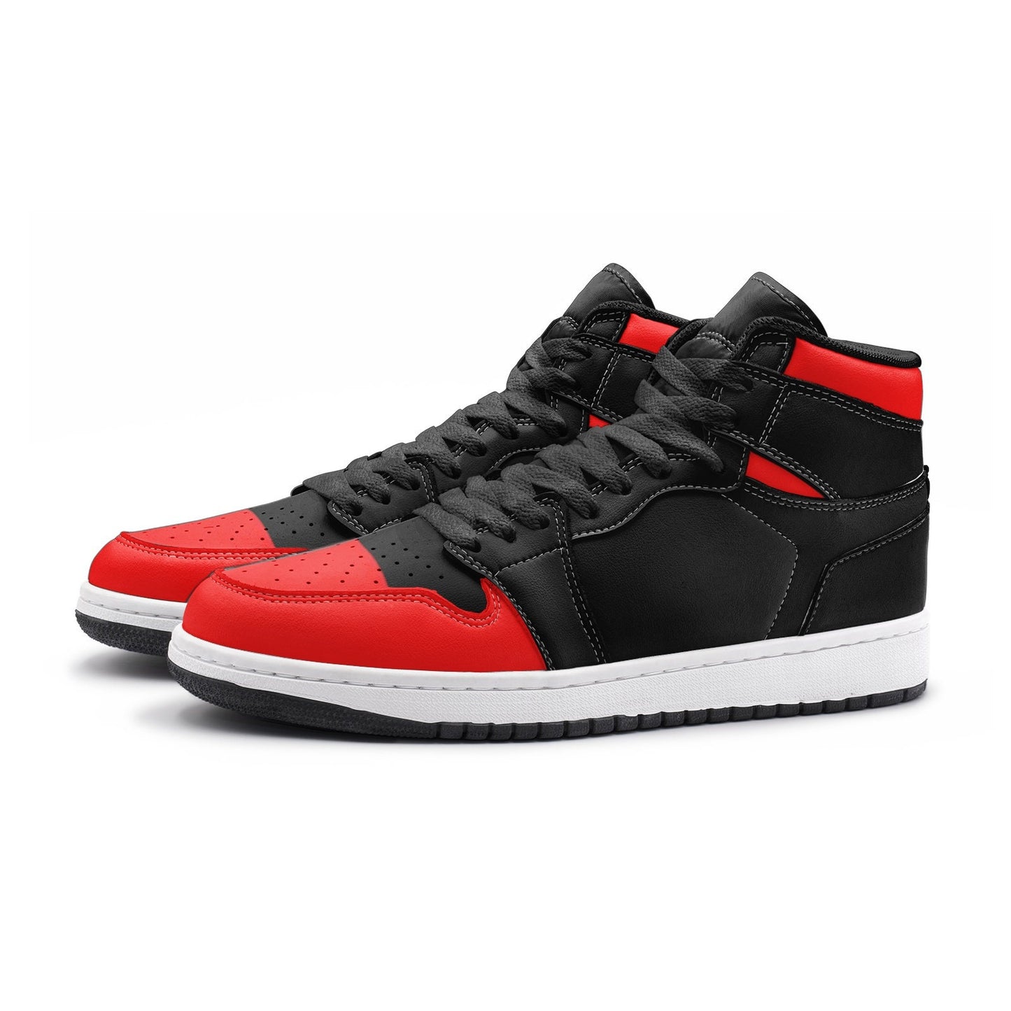 Black and Red Hightops Unisex sizes