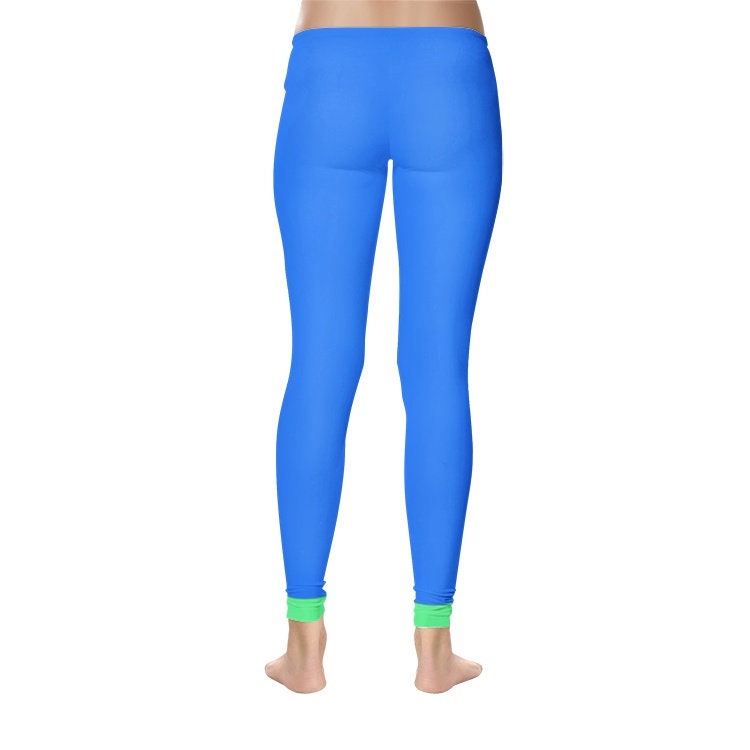 Women's Blue Spandex Leggings
