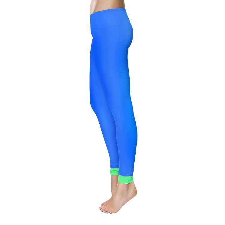 Women's Blue Spandex Leggings