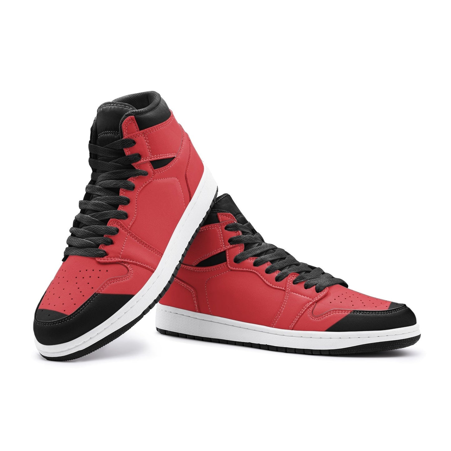Red High Top Sneakers Unisex Sizes