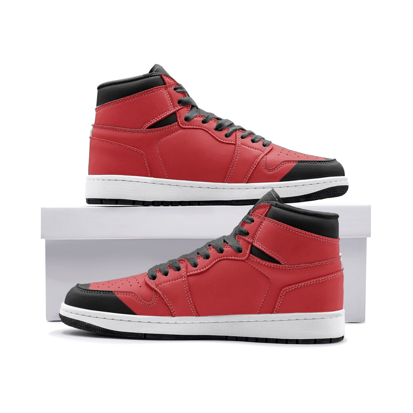 Red High Top Sneakers Unisex Sizes