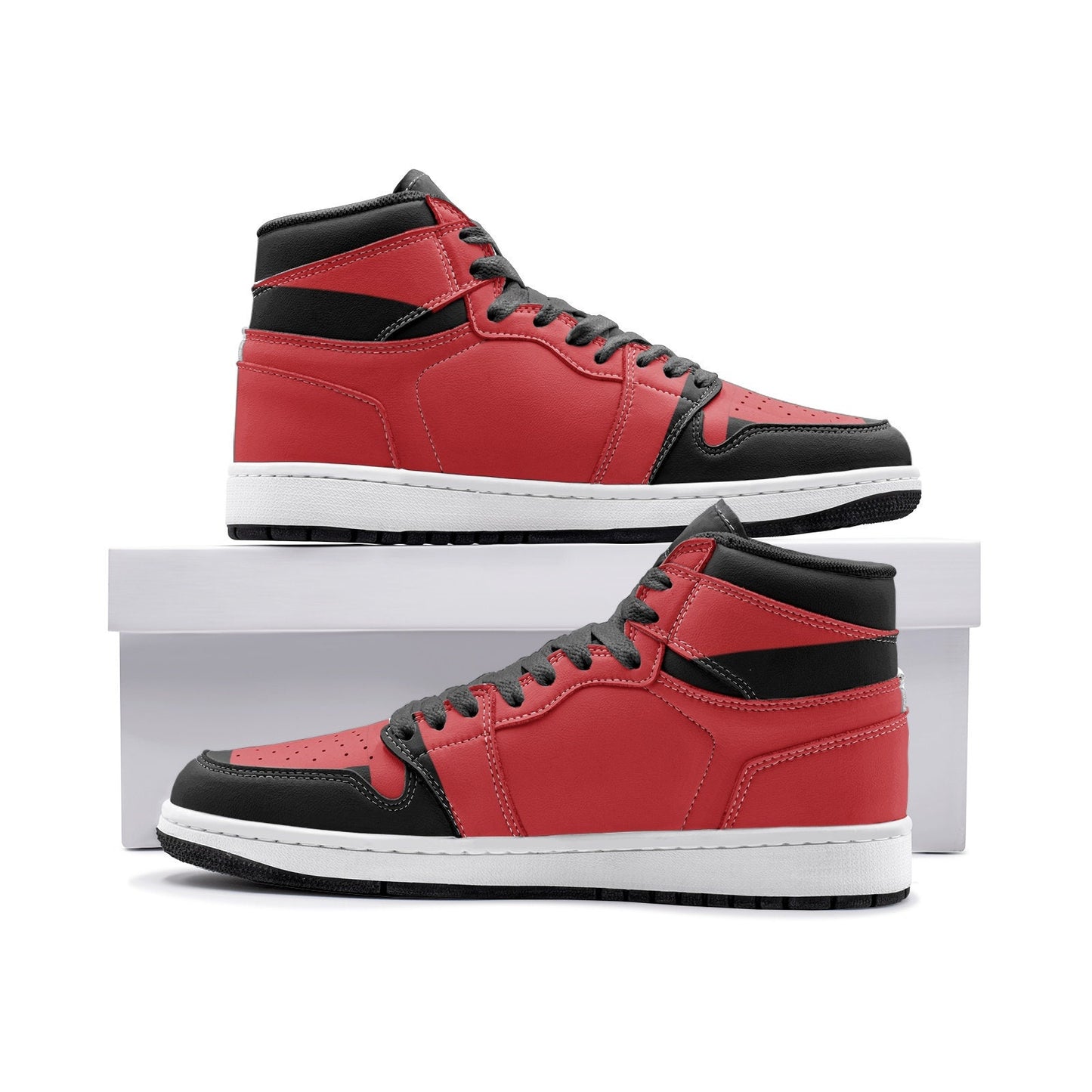 Red Hight Top Sneakers Unisex Sizes