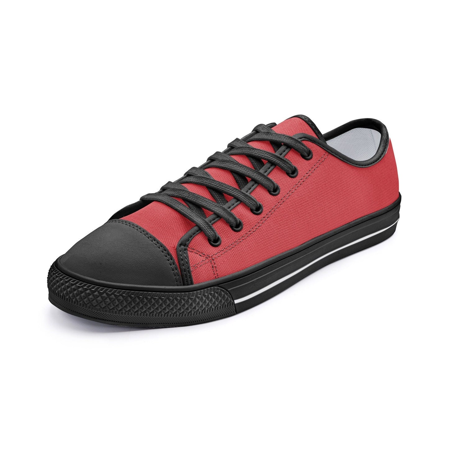 Red Low Top Canvas Sneakers Unisex Sizes