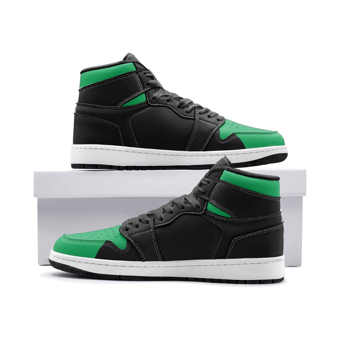 Black and Green High Tops Unisex Sizes