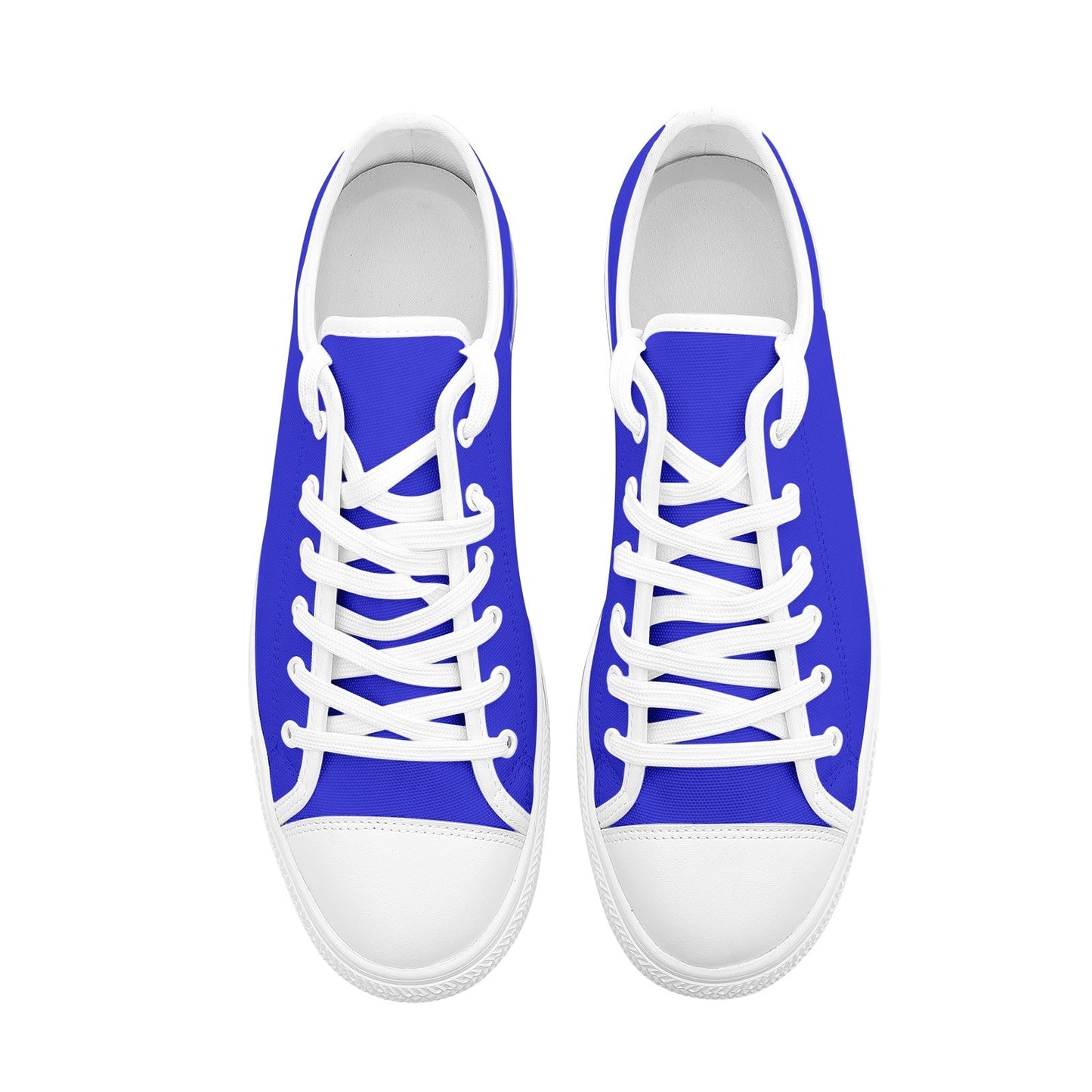 Bright Blue Low Top Canvas Shoes Unisex Sizes