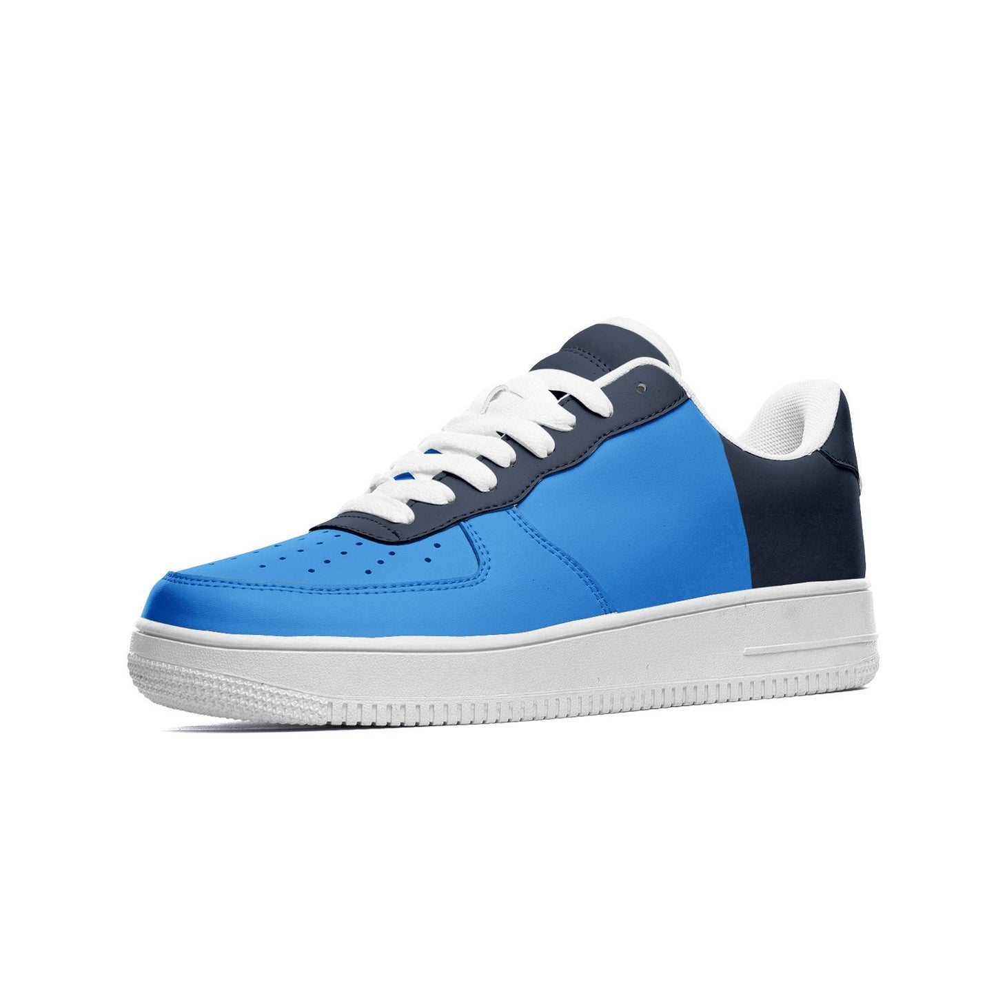 Blue Low Top Leather Sneakers Unisex Sizes