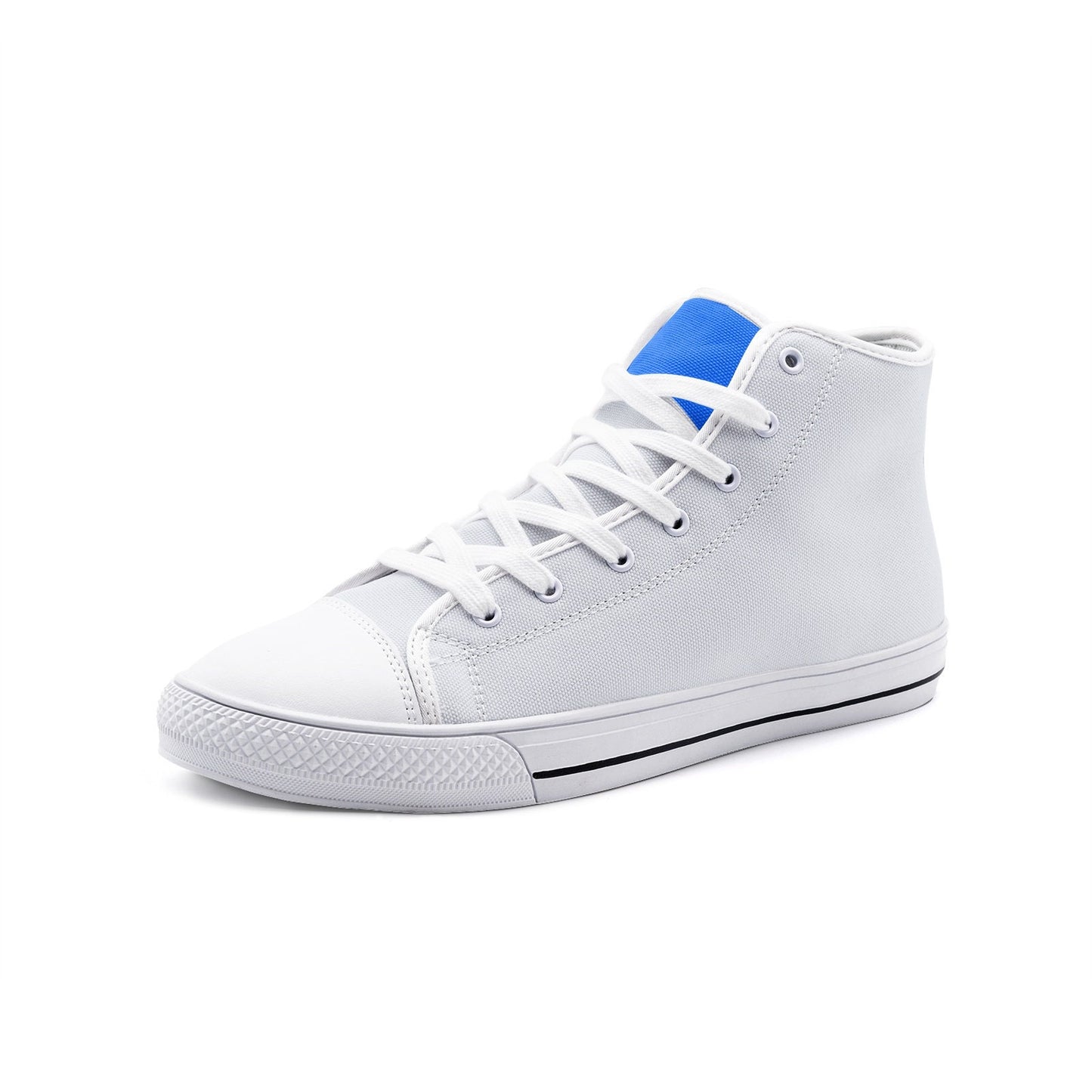 Gray High Tops Canvas Shoes Unisex Sizes