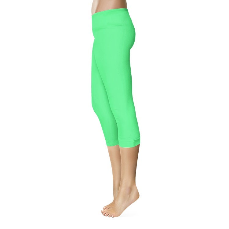 Bright Green Capri Leggings