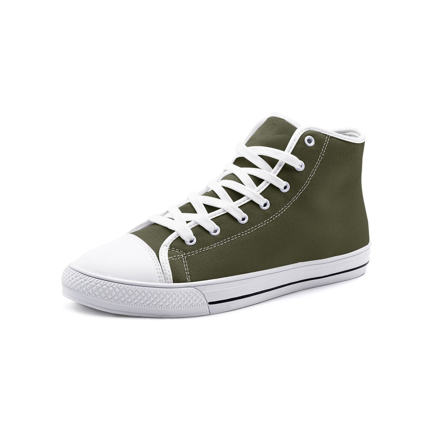 Dark Green High Top Sneakers Unisex Sizes