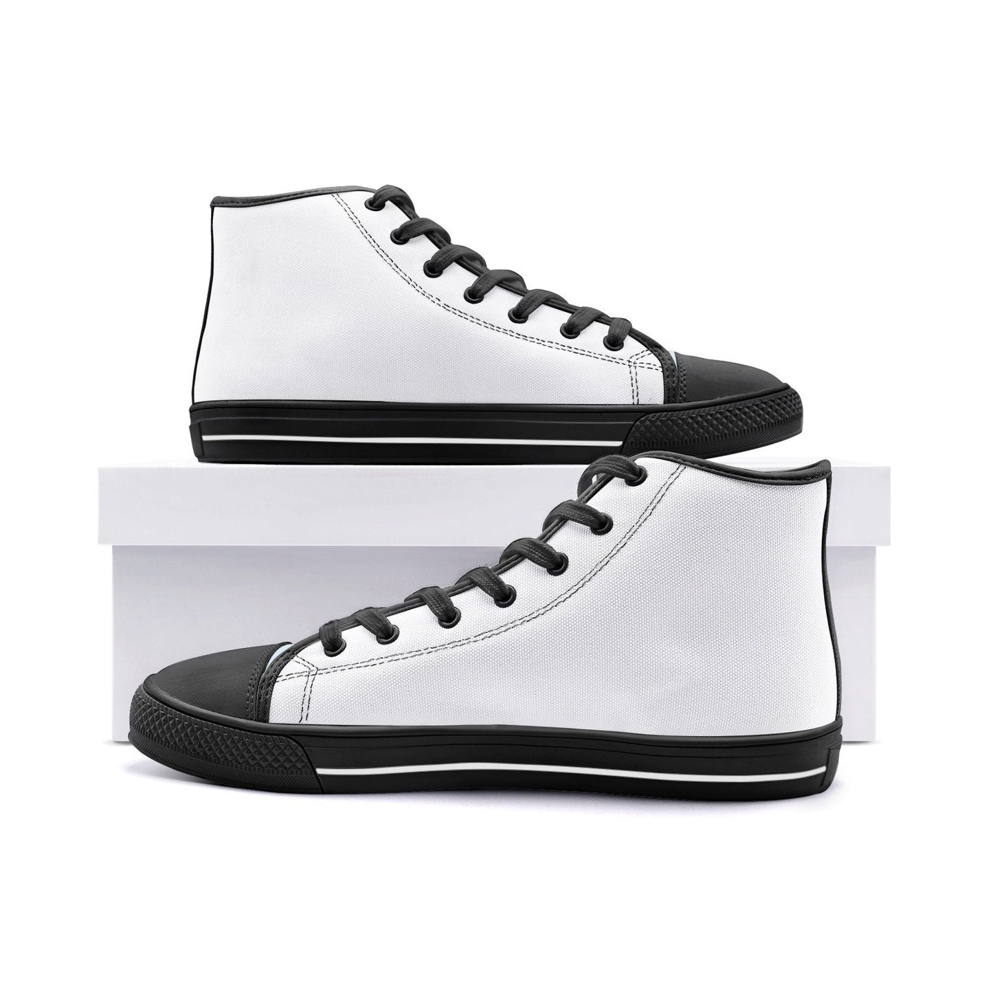 White High Top Canvas Shoes Unisex Sizes