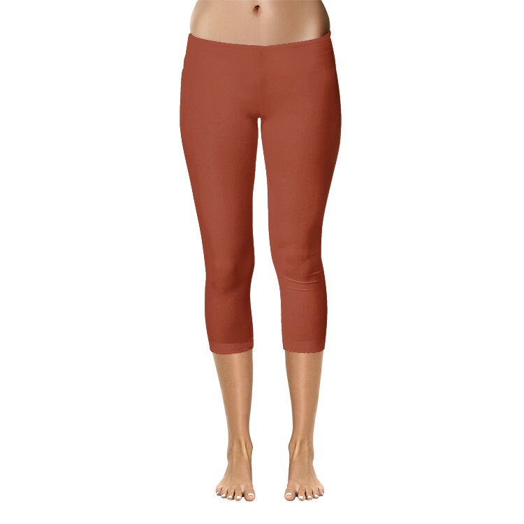 Brown Capri Leggings