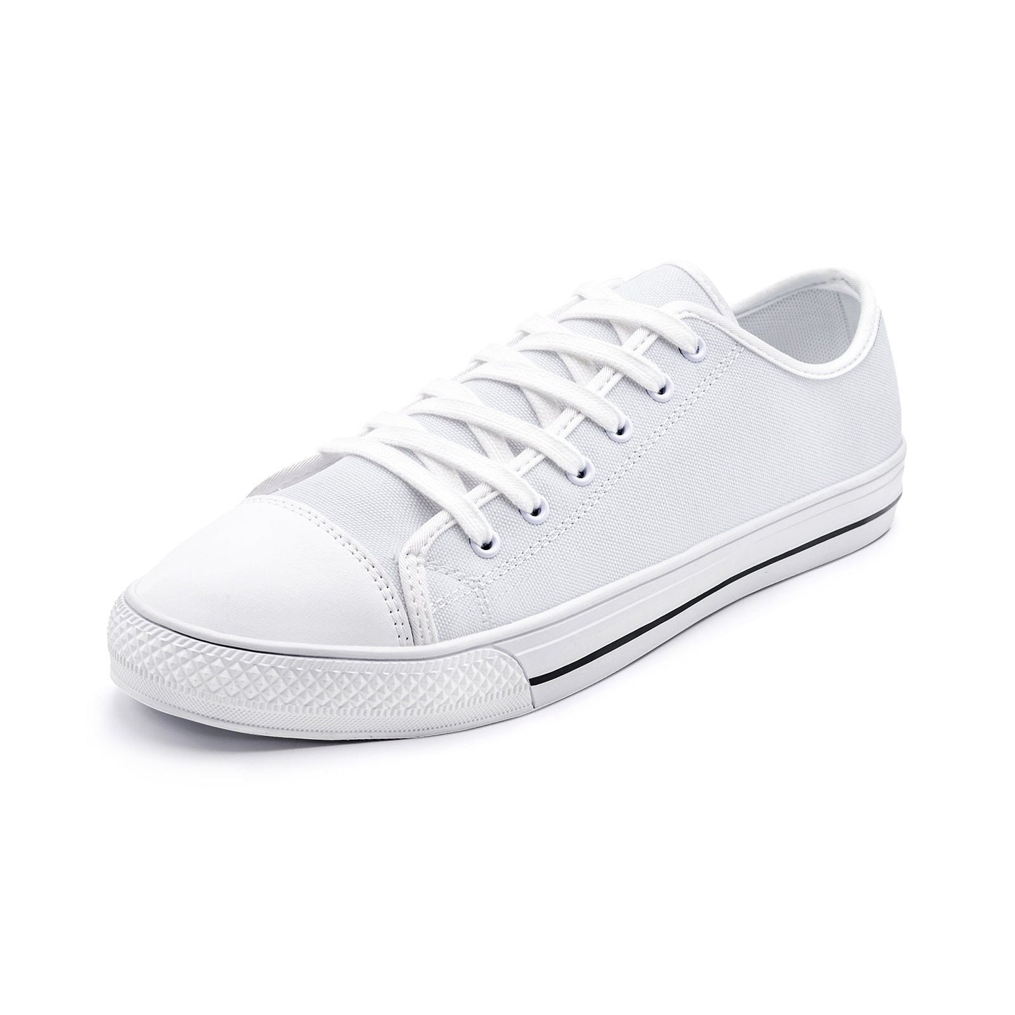 Gray Low Top Canvas Shoes