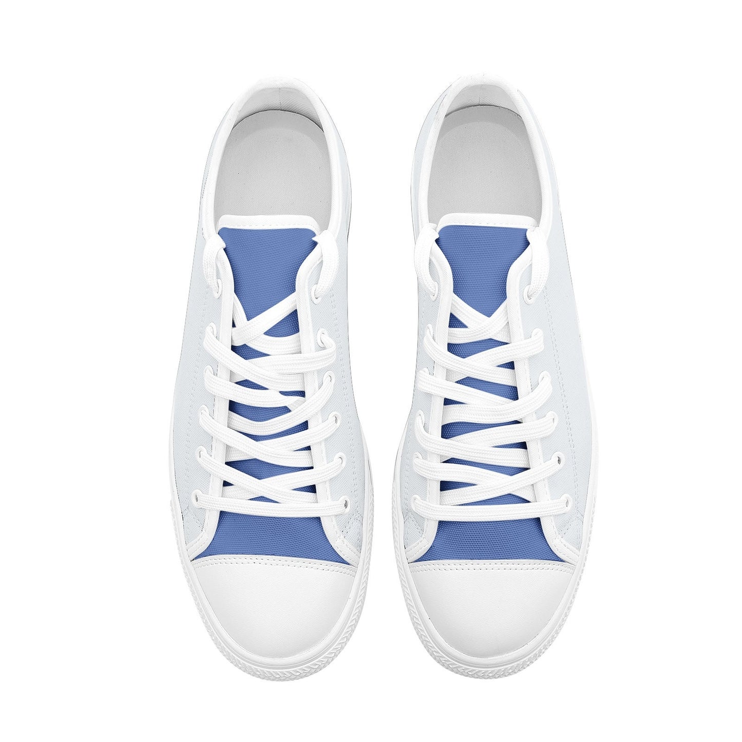 Gray and Blue Low Top Canvas Sneakers Unisex Sizes