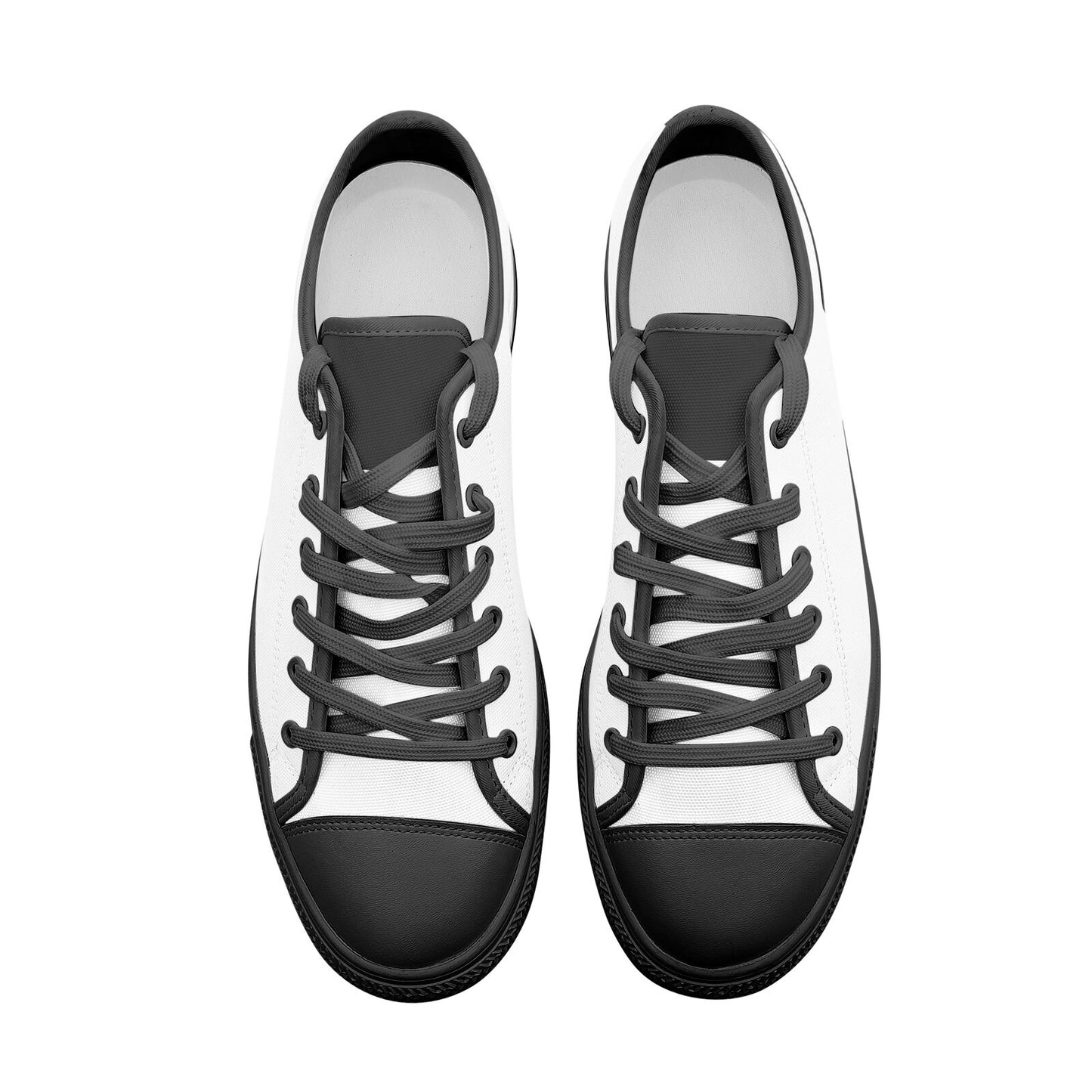 White Low Top Canvas Shoes