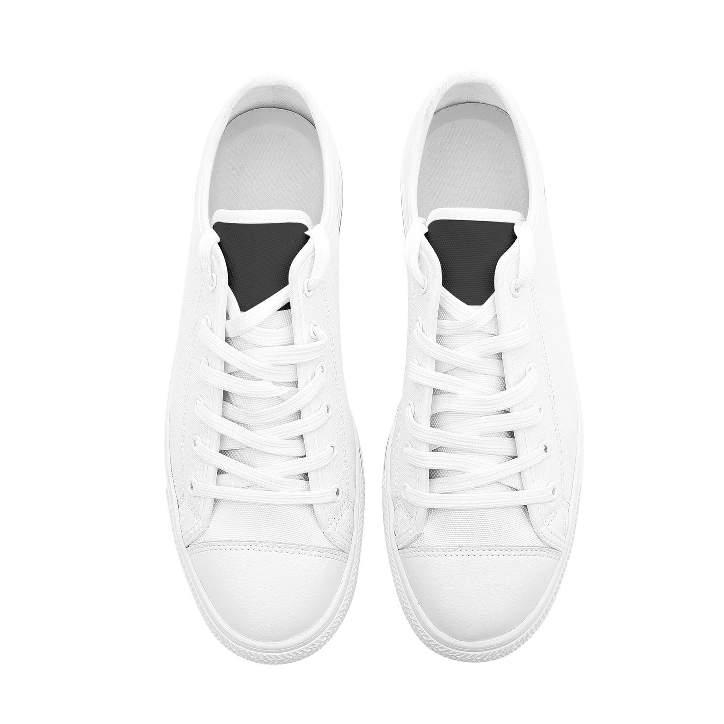 White Low Top Canvas Shoes