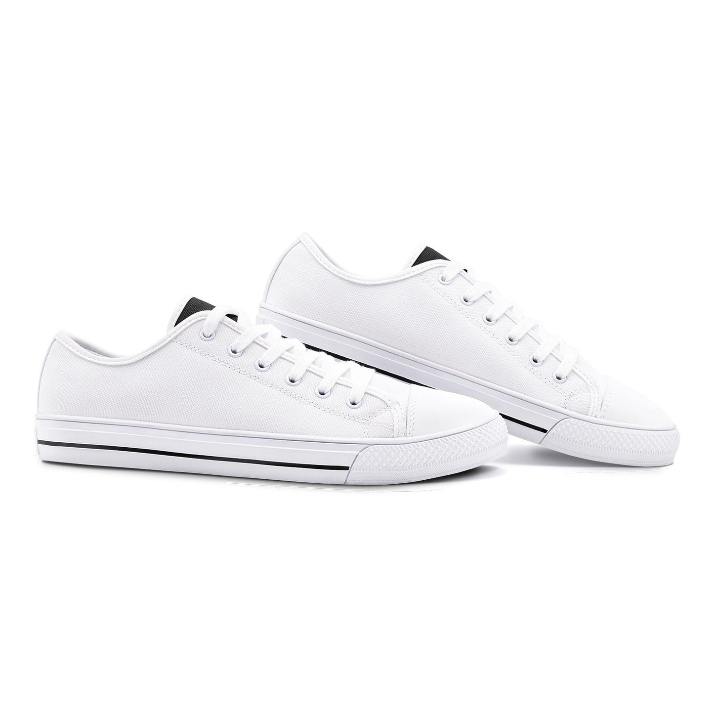 White Low Top Canvas Shoes