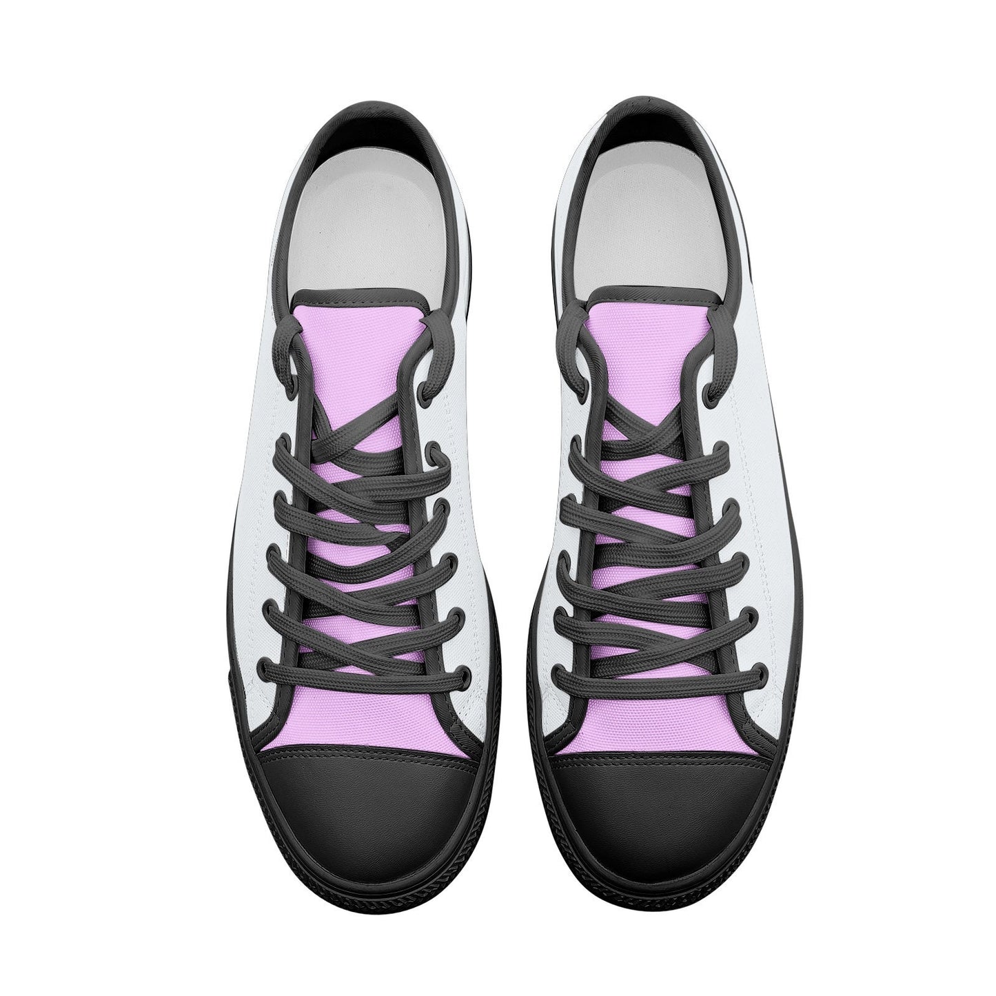 Pink Sneakers Low Top Canvas Shoes Pink