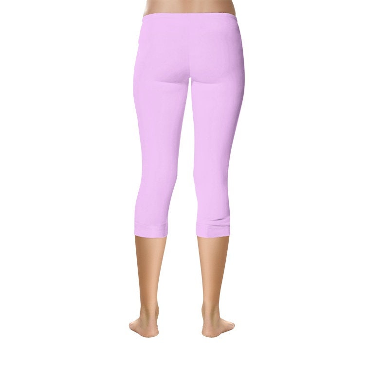 Pink Capri Leggings Pink Yoga Leggings