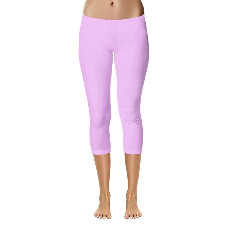 Pink Capri Leggings Pink Yoga Leggings