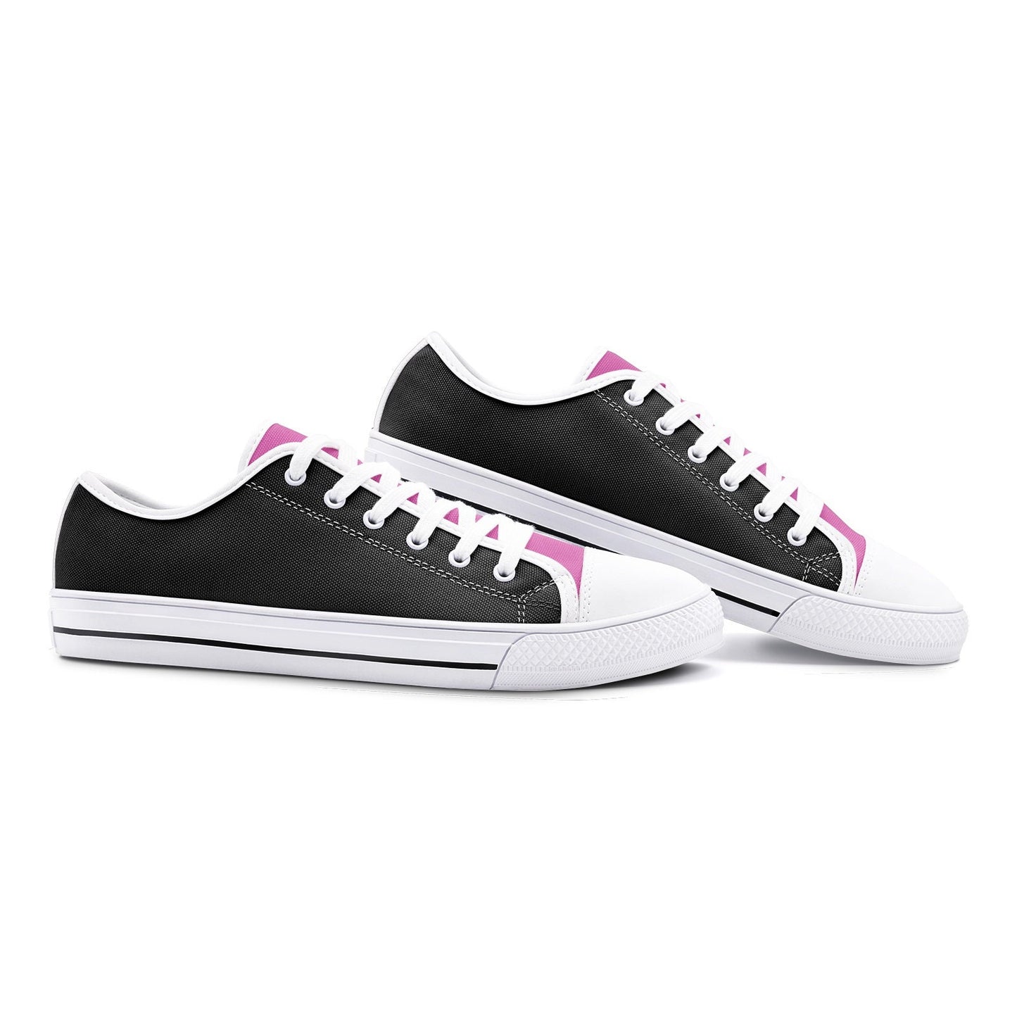 Pink Low Top Canvas Shoes Unisex Sizes