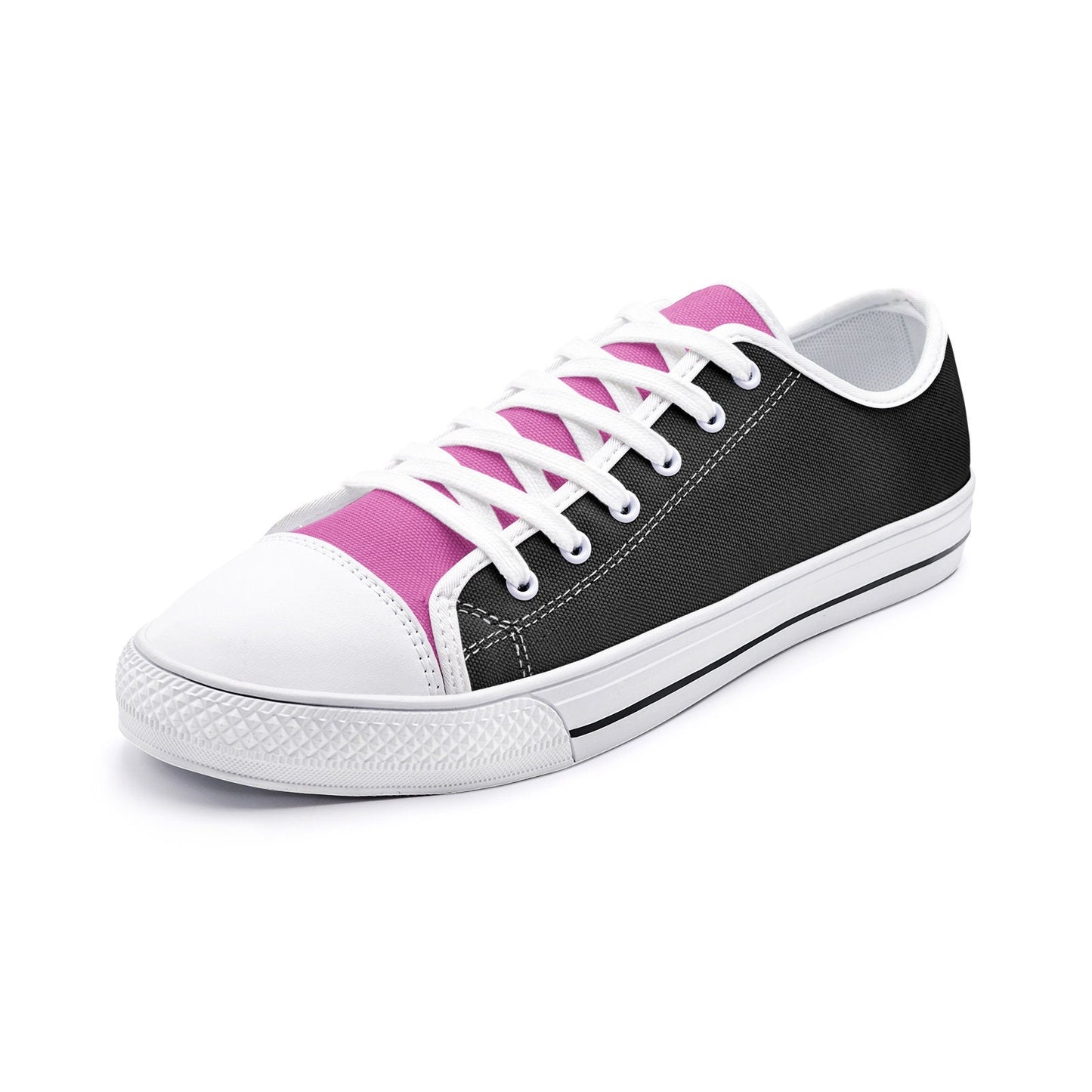 Pink Low Top Canvas Shoes Unisex Sizes