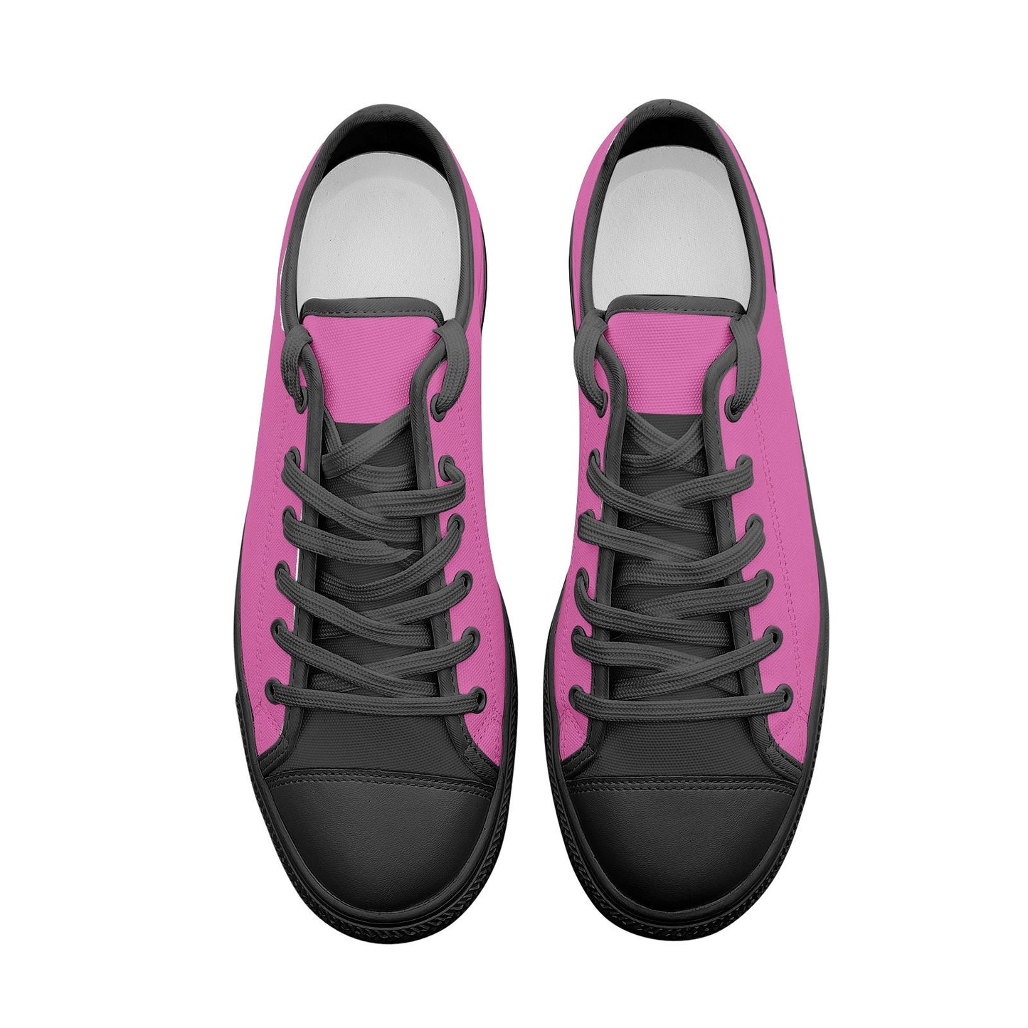 Pink Low Top Canvas Shoes Unisex Sizes