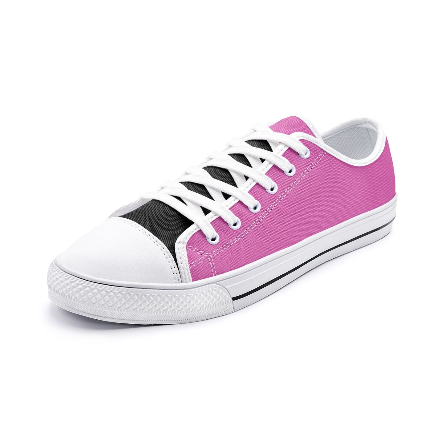 Pink Low Top Canvas Shoes Unisex Sizes