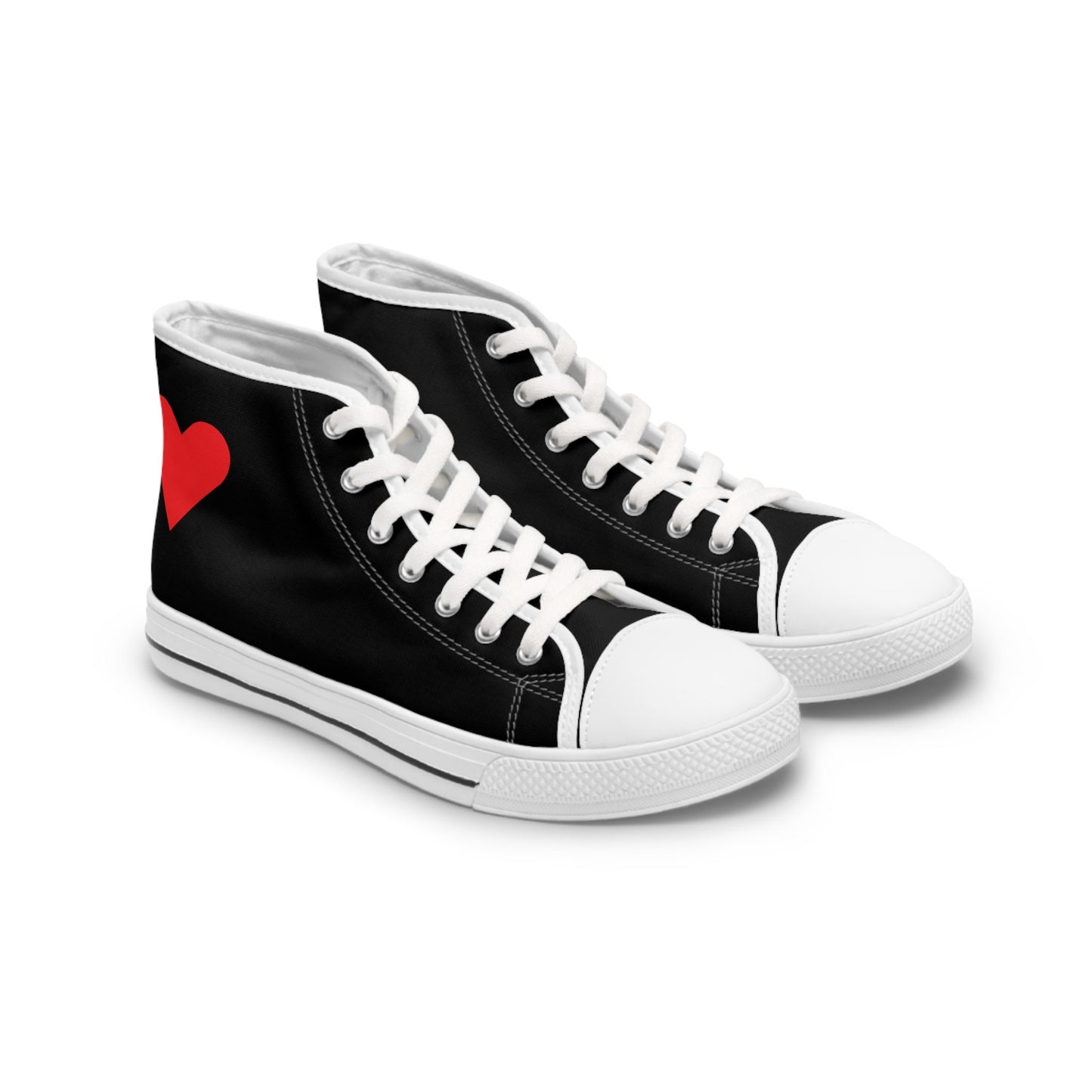 Women's Black High Top Sneakers
