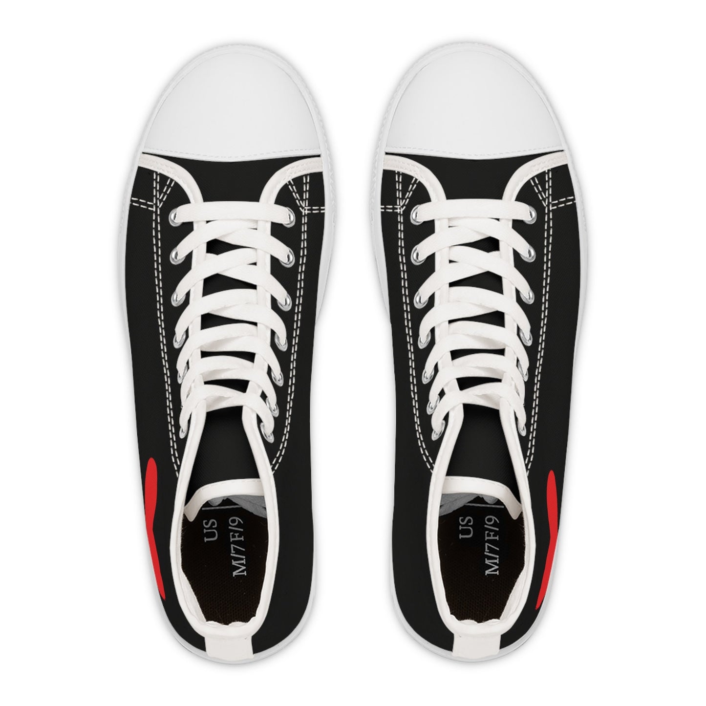 Women's Black High Top Sneakers