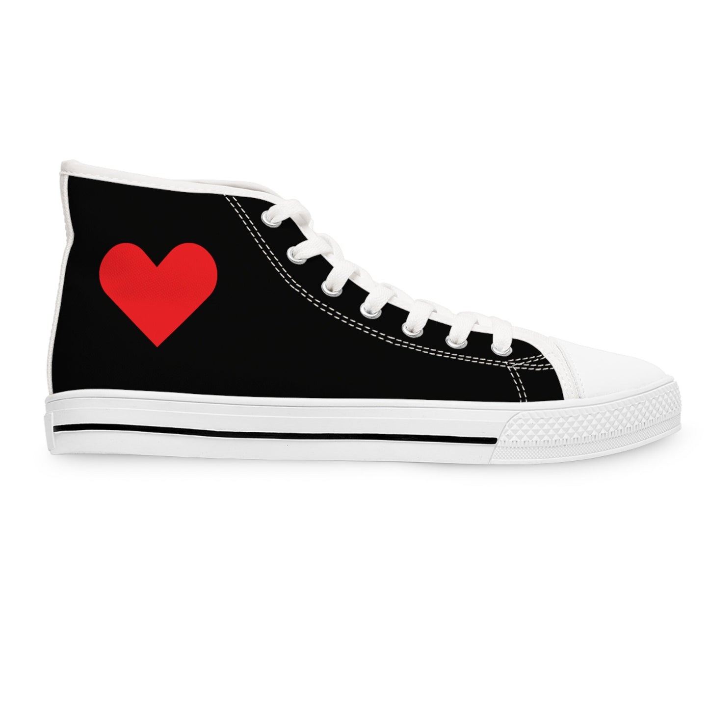 Women's Black High Top Sneakers